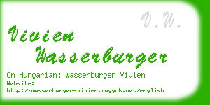 vivien wasserburger business card